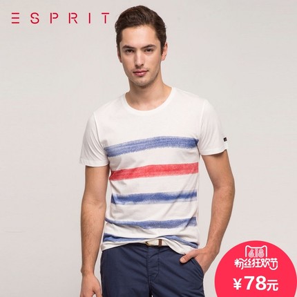 618粉丝狂欢价！ESPRIT 时尚款短袖T恤 036EE2K006