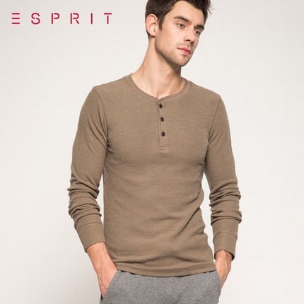 历史新低！ESPRIT男士时尚款长袖T恤-105EE2K008