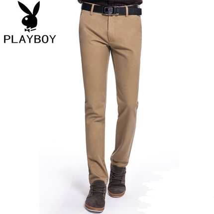 聚划算！花花公子 男装 冬款加厚加绒休闲裤