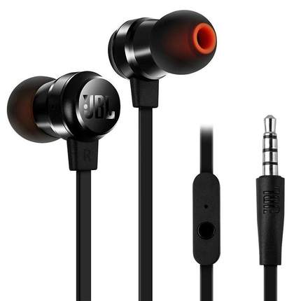 带麦通话！JBL T280A 立体声入耳式耳机