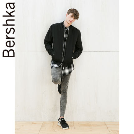 简约舒适！Bershka 男士飞行员夹克 01281200