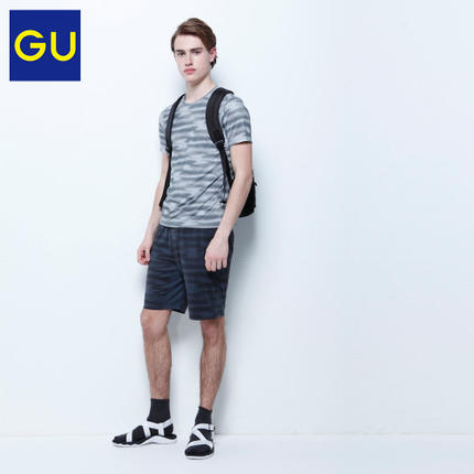 新低！GU极优男装运动中裤(印花)268315