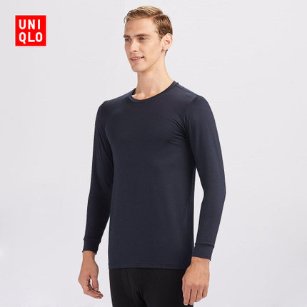 多色可选！UNIQLO优衣库HEATTECH圆领T恤160757