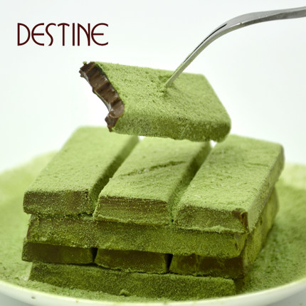 丝滑美味！destine德斯蒂特拉伏勒抹茶巧克力160g