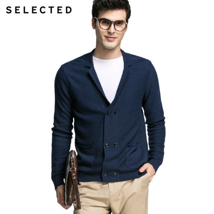 简约！SELECTED思莱德含羊毛针织衫F|415324004