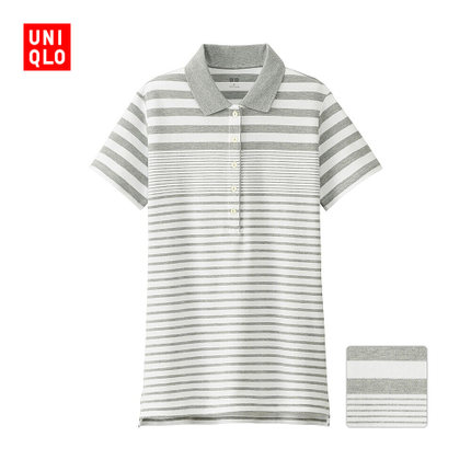 条纹控！女装 横条POLO衫(短袖) 171914 优衣库UNIQLO