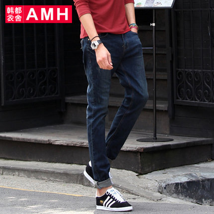 近期好价！AMH 男 修身小脚牛仔长裤NZ2508