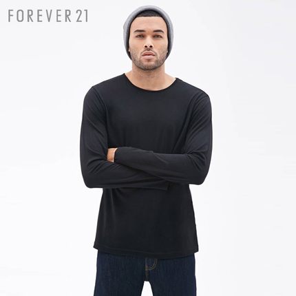 大牌好价！FOREVER21男装 莫代尔打底长袖T恤