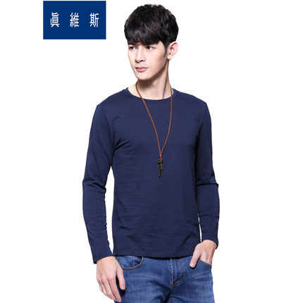 时尚造型！真维斯长袖T恤