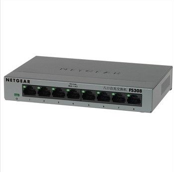 全网好价！Netgear网件FS308企业级百兆交换机