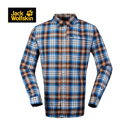 大牌好价！JACK WOLFSKIN 狼爪 男士 速干长袖衬衫 1401281