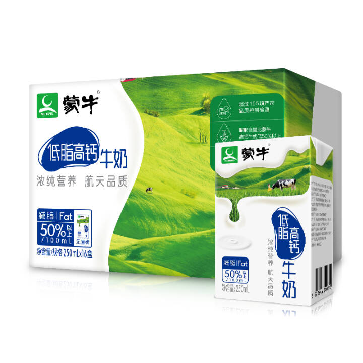 蒙牛 低脂高钙牛奶 250ml*16 礼盒装