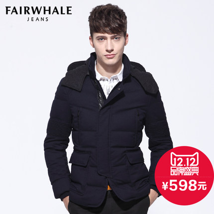 双12预售！马克华菲 男士保暖厚款外套 7135