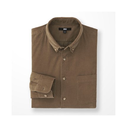 年货节预售！优衣库男士灯芯绒衬衫 153332