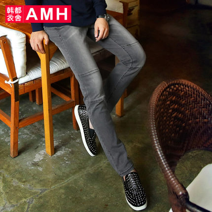 全网好价！AMH新款百搭男士修身小脚牛仔裤NX4378