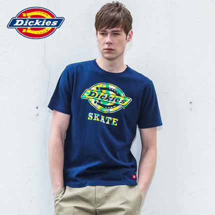 新款特价！Dickies春夏新款男是纯棉圆领短袖T恤162M30EC27