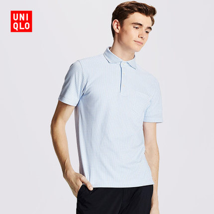 历史好价！UNIQLO优衣库快干半宽衬衫领POLO衫169360