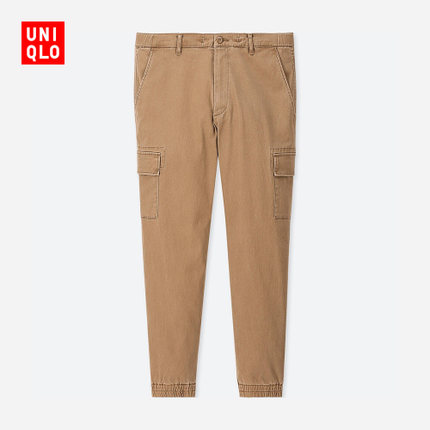 UNIQLO优衣库男装束脚运动裤412825