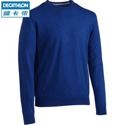 柔软舒适！迪卡侬INESIS高尔夫男士圆领套头衫