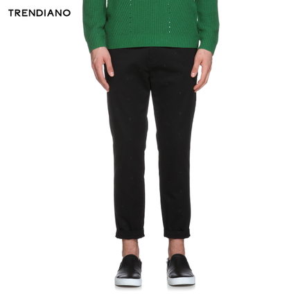历史新低！TRENDIANO 刺绣中腰九分裤休闲裤3152062790