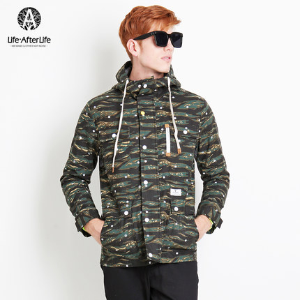 潮流迷彩！Life After Life 迷彩波点连帽外套
