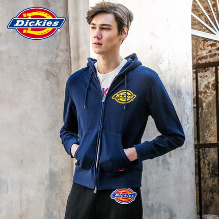 经典印花！Dickies经典logo印花卫衣外套161M30EC03