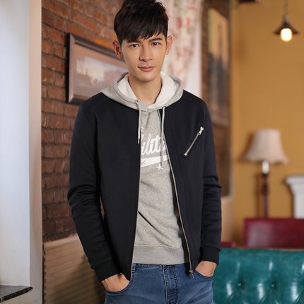近期好价！真维斯 夹克 男 2015冬装新款 棒球领55-121005