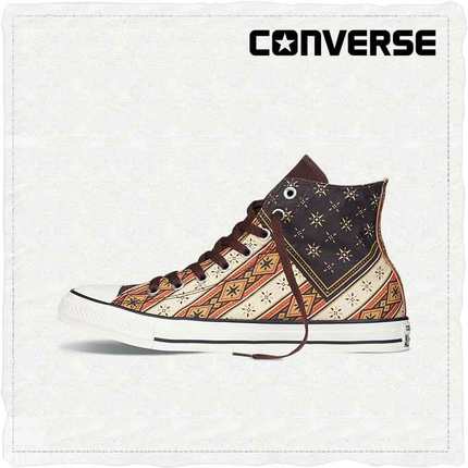 美式风格！CONVERSE匡威Chuck Taylor几何纹板鞋145509C