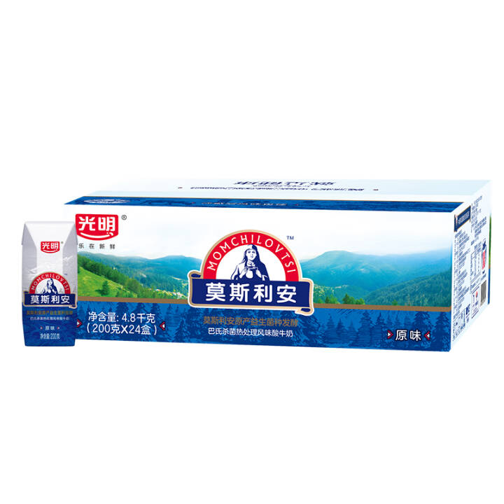 光明 莫斯利安 常温酸牛奶（原味）200g*24家庭装