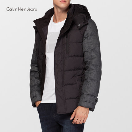 近期好价！Calvin Klein2015秋冬新款 男士羽绒服4AFO455