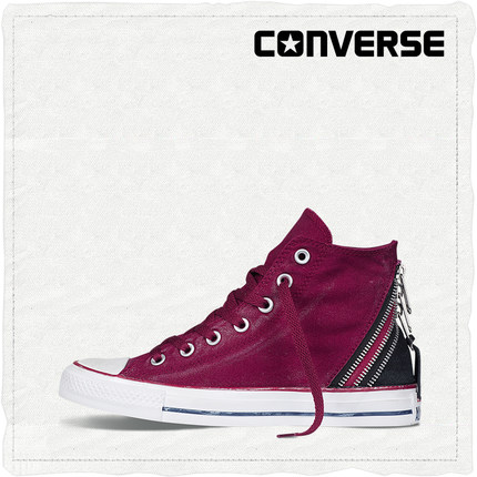 小降！CONVERSE匡威Chuck Taylor拉链拼接板鞋545022C