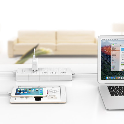 简约设计！QIC USB智能插座XCS-4A3U