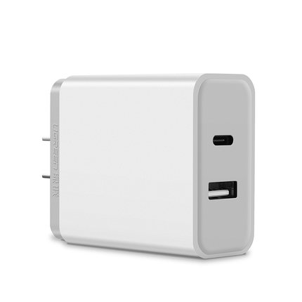 年货价！绿联 Type C+USB双口充电器