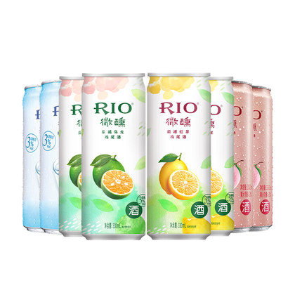 RIO 锐澳 微醺果茶新趣系列鸡尾酒 330ml*8