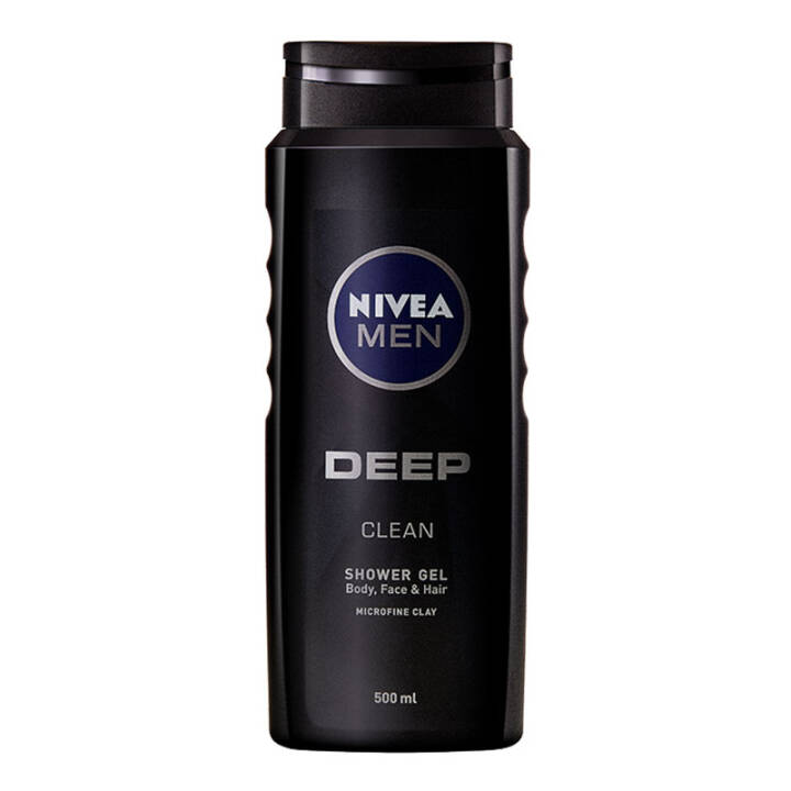 妮维雅男士深黑DEEP矿泥醒体沐浴露500ml