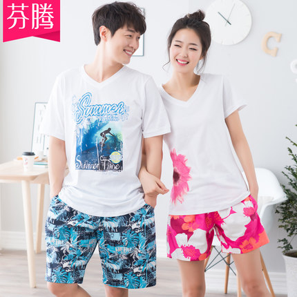 舒适体验！芬腾夏季情侣睡衣YD132408
