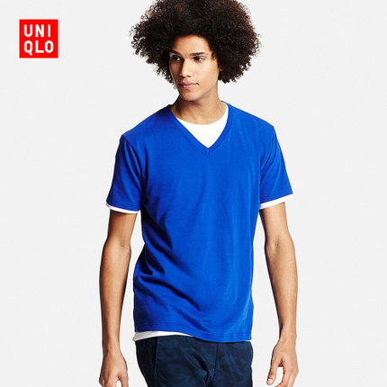 打底好价！优衣库袋装V领T恤(短袖)