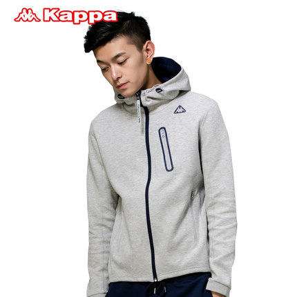 新低！Kappa男卫衣运动服外套男装开衫防风帽衫 K0552MK05