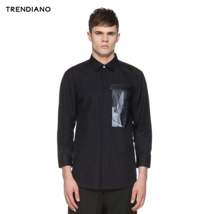 码全好价！TRENDIANO 男士休闲印花衬衫3153010470