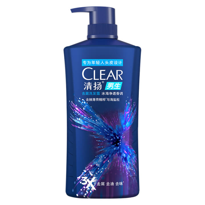 清扬(CLEAR)洗发水 男生去屑洗发露650g