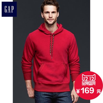 双12预售！Gap 活力休闲舒适摇粒绒连帽衫 男 114261