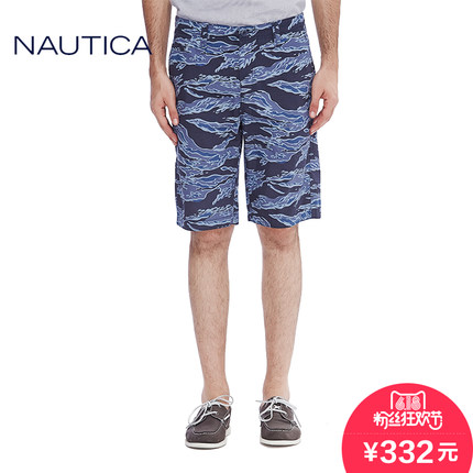 618粉丝狂欢价！NAUTICA诺帝卡EWX男子休闲短裤4B4990