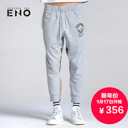 潮流佳品！BURANDO ENO男式标准休闲长裤E5SU53602