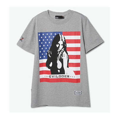 2015夏季新品！EVD 美国女郎印花T恤