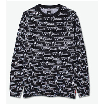 复古元素！Stussy JAMAICA L/SL CREW 男子卫衣