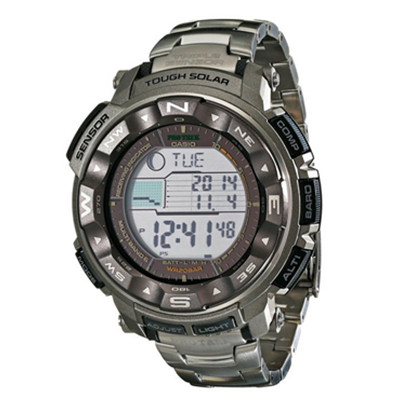 太阳能！Casio卡西欧 PRW-2500T-7CR多重传感男表