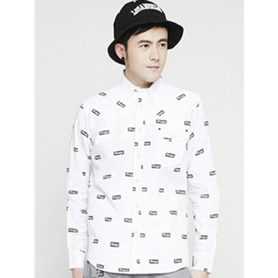 新品！DPK BoxLogo 印花拼接衬衫