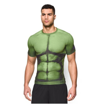绿巨人款！Under Armour 安德玛 男士短袖紧身衣
