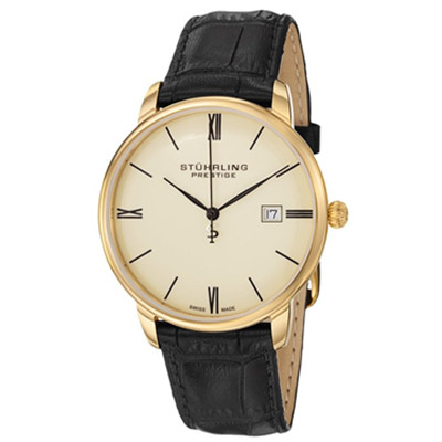 用码好价！Stuhrling Prestige斯图灵男士石英手表
