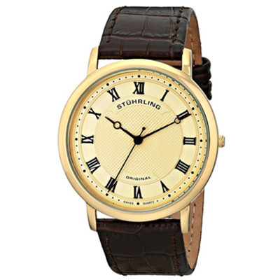 用码好价！斯图灵Stuhrling Original经典男士石英手表
